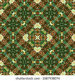  Protective layer for banknotes, diplomas and certificates. Color Engraving pattern. Vector illustration