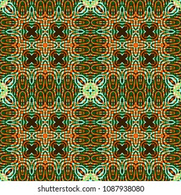 Protective layer for banknotes, diplomas and certificates. Color Engraving pattern. Vector illustration