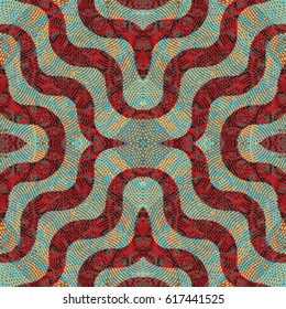 The protective layer for banknotes, diplomas and certificates. Color Engraving pattern. Vector illustration