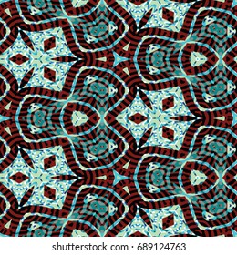 Protective layer for banknotes, diplomas and certificates. Vector illustration. Abstract color xylography background.