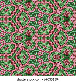 Protective layer for banknotes, diplomas and certificates. Vector illustration. Abstract color xylography background.