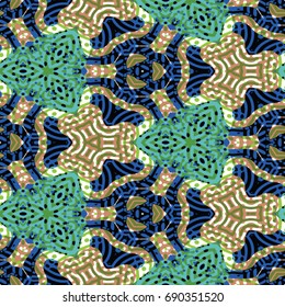 Protective layer for banknotes, diplomas and certificates. Vector illustration. Abstract color xylography background.