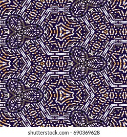 Protective layer for banknotes, diplomas and certificates. Vector illustration. Abstract color xylography background.
