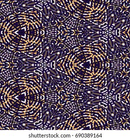 Protective layer for banknotes, diplomas and certificates. Vector illustration. Abstract color xylography background.