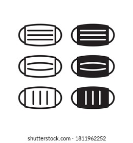 Protective mask, face mask black and white 