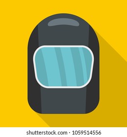 Protective mask icon. Flat illustration of protective mask vector icon for web