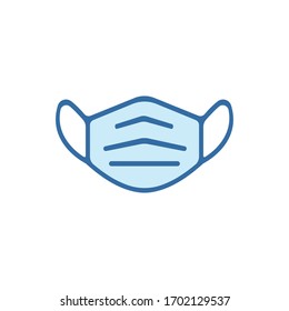 Protective Mask Icon Mouth Guard Vector Graphic