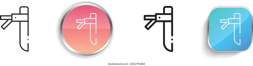 protective mask icon. Thin Linear, Regular and Button Style Design Isolated On White Background