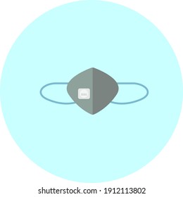 Protective mask, illustration, vector on a white background.