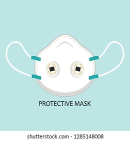Protective mask. symbol.