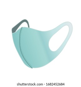 protective medical face mask vector