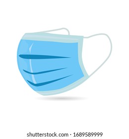 Protective medical face mask. vector illustration