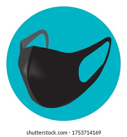 Vector de máscara facial médica protectora