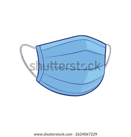Protective Medical Mask With Blue Gradient