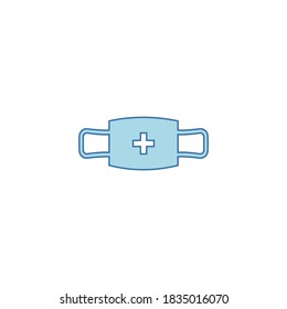 Protective Medical Mask Icons Vector Isolated Design Graphic