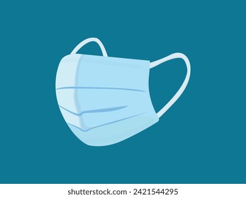 Protective medical mask surgical mask surgery face vector