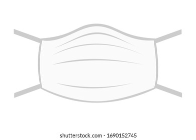 Protective medical mask. Vector illustration