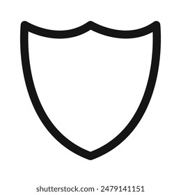 Protective Shield Icon Perfect for Security and Safety Applications