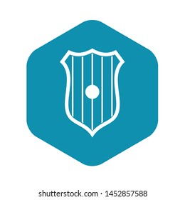 Protective shield icon. Simple illustration of protective shield vector icon for web