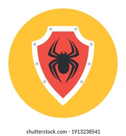 
Protective shield icon, trendy editable vector 