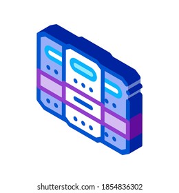 protective shield icon vector. isometric protective shield sign. color isolated symbol illustration