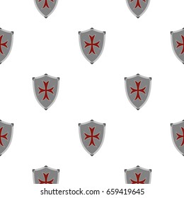 Protective shield pattern seamless flat style for web vector illustration