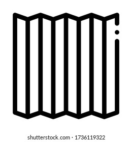vector de icono de cubierta de sonido protectora. señal protectora de la cubierta de sonido. ilustración de símbolo de contorno aislado