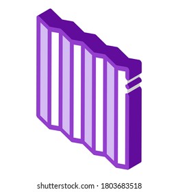 vector de icono de cubierta de sonido protectora. señal de la cubierta de sonido isométrica protectora. ilustración de símbolo aislado de color