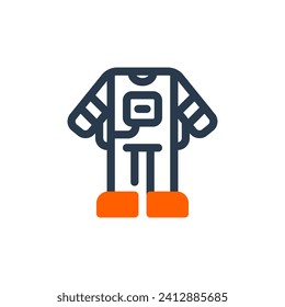 Protective Spacesuit Gear Vector Icon Illustration