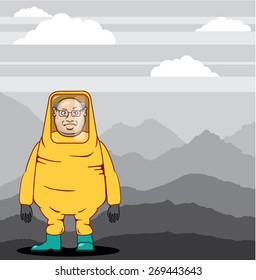 Protective Suit Illustration landscape