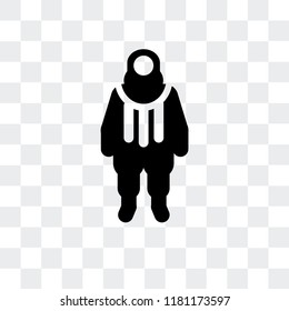 Protective Suit vector icon isolated on transparent background, Protective Suit logo concept