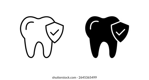 Ícone protetor de dentes protetor definido para saúde dentária, proteção da gengiva e segurança oral. Essencial para a odontologia e cuidados preventivos.