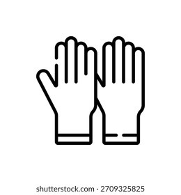 Ilustración vectorial protectora de guantes, ideal para el trabajo, la seguridad y la moda