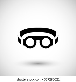 Protective welding goggles icon