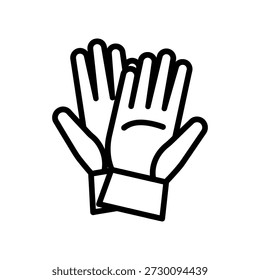 Schutzhandschuhe Symbol, Symbol für Sicherheit und Handschutz in industriellen Umgebungen
