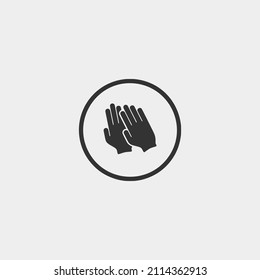 Protective_gloves vector icon illustration sign