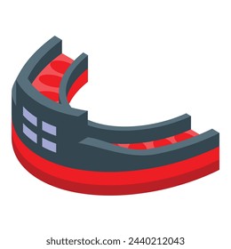 Protector mouthguard icon isometric vector. Dental guard. Sport care