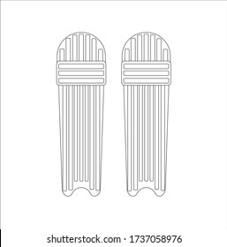 protector to play cricket. illustration for web and mobile design.