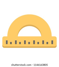 A protector and a ruler for mathematical and geometrical use showing drafting process