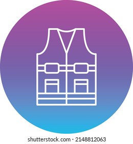 Protector Vest vector icon. Can be used for printing, mobile and web applications.