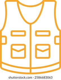 Protector Vest vector icon. Can be used for printing, mobile and web applications.