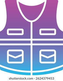 Ícone de vetor Protetor Vest. Pode ser usado para impressão, aplicativos móveis e da Web.