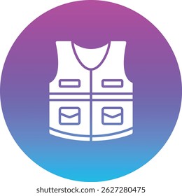 Ícone de vetor Protetor Vest. Pode ser usado para impressão, aplicativos móveis e da Web.