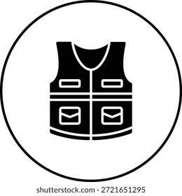 Ícone de vetor Protetor Vest. Pode ser usado para impressão, aplicativos móveis e da Web.