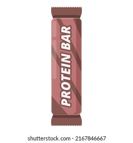 Protein Bar Icon Cartoon Vector. Food Sugar. Alternative Milk