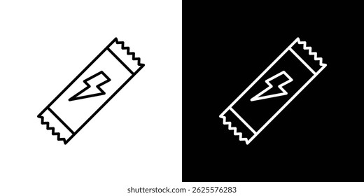 Protein bar icon vector for web and mobile app. Symbol isolated.