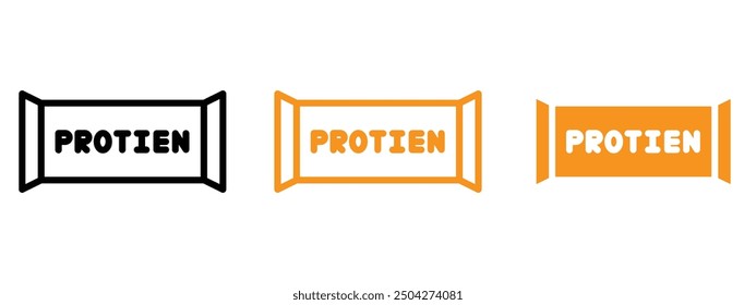 Protein bar icon web design in vector