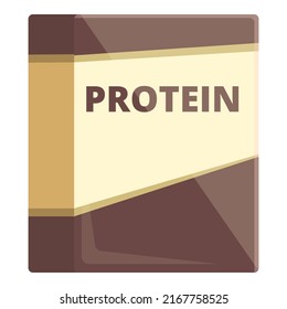 Protein box icon cartoon vector. Stevia food. Vegan syrup
