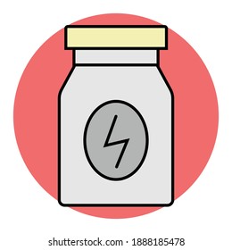 protein cocktail icon vector illustration