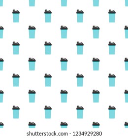 Protein cocktail pattern seamless vector repeat for any web design